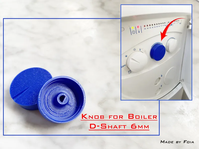 Knob for Potentiometer (Fits 6mm D-Shaft)