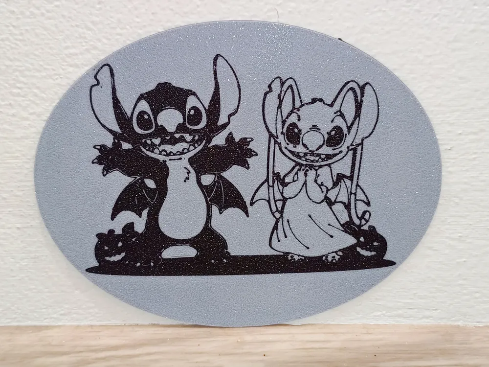 Stitch and Angel Halloween - Free 3D Print Model - MakerWorld