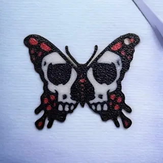 Butterfly Skull Earrings
