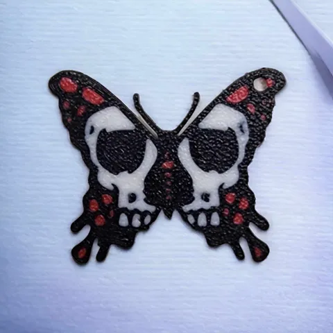Butterfly Skull Earrings