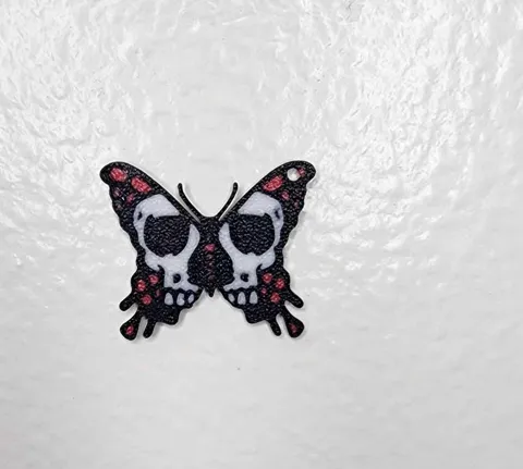 Butterfly Skull Earrings view 3