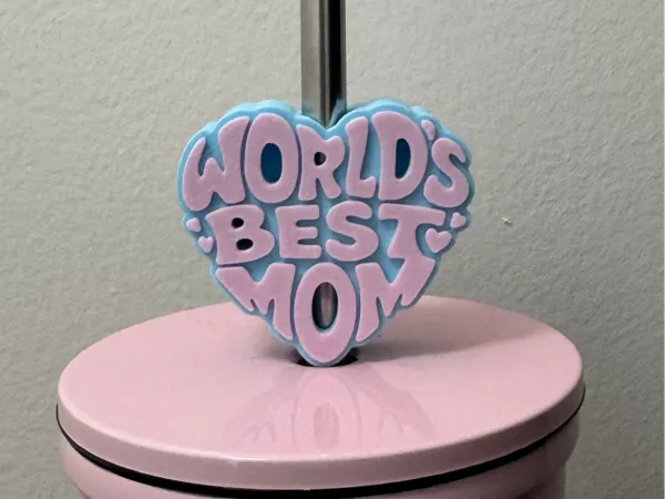 Charm de paille « meilleure maman du monde »
