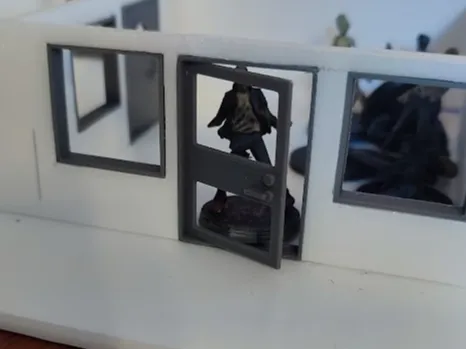 Door and door frame for foamcore terrain