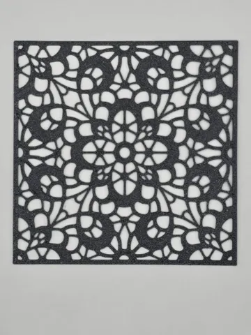 Letrero o emblema decorativo: Ornate Lace Mandala Square Stencil — vista de referencia 2