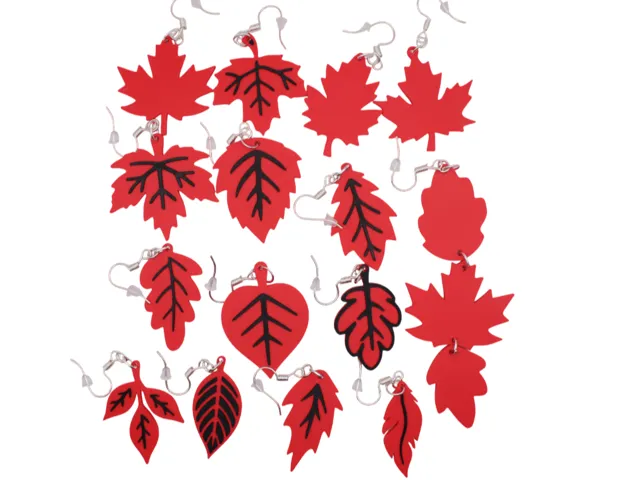 Halloween Earrings pt 20 - Leafs