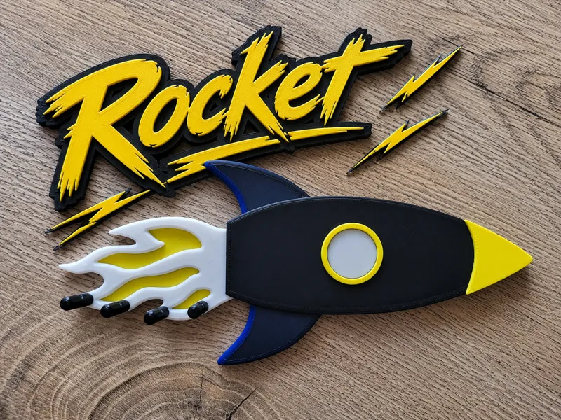 Rakete Schlüsselaufhänger