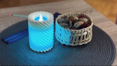 Tealight led candle holder with RGBW body