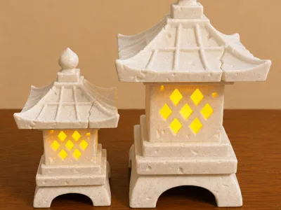 Weathered Japanese Lantern