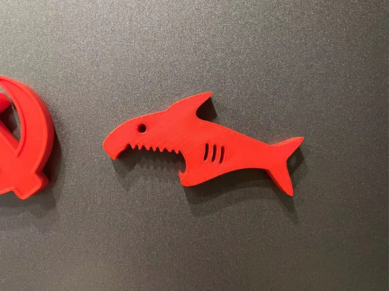 Shark opener fridge magnet & key chain