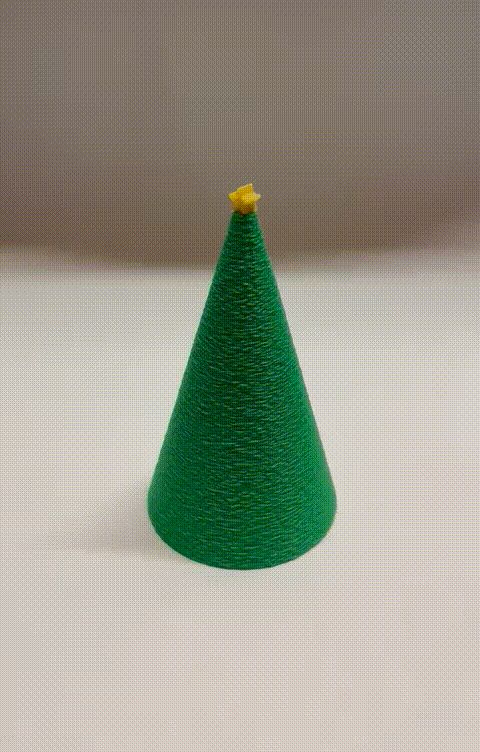 Mini fuzzy-skin Christmas trees