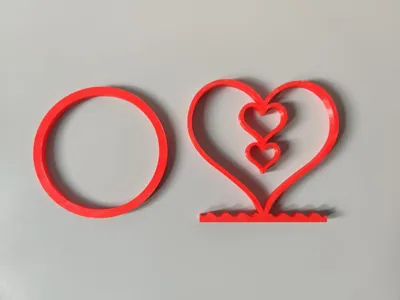 stand with three hearts Valentine's day