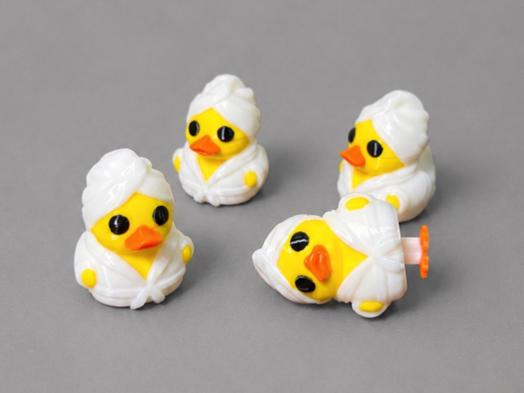 Mini Spa Duck With Hidden feet 
