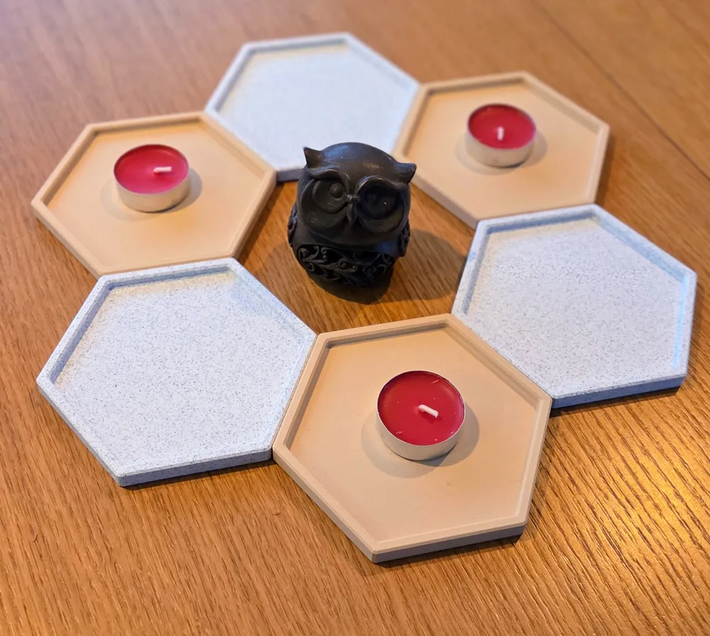 Magnetic Modular Hex Coasters - Free 3D Print Model - MakerWorld