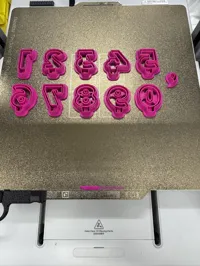 Set d'emporte-pièces chiffres bougie d'anniversaire (pâte polymère) — photo 2