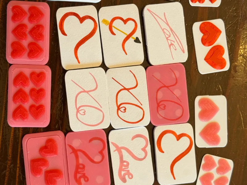 Valentines and hearts magnet fidget slider