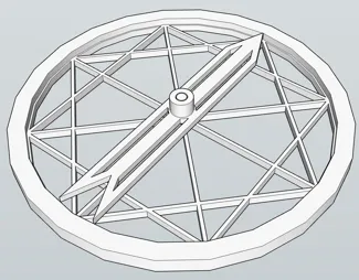Disc and arrow for spinning