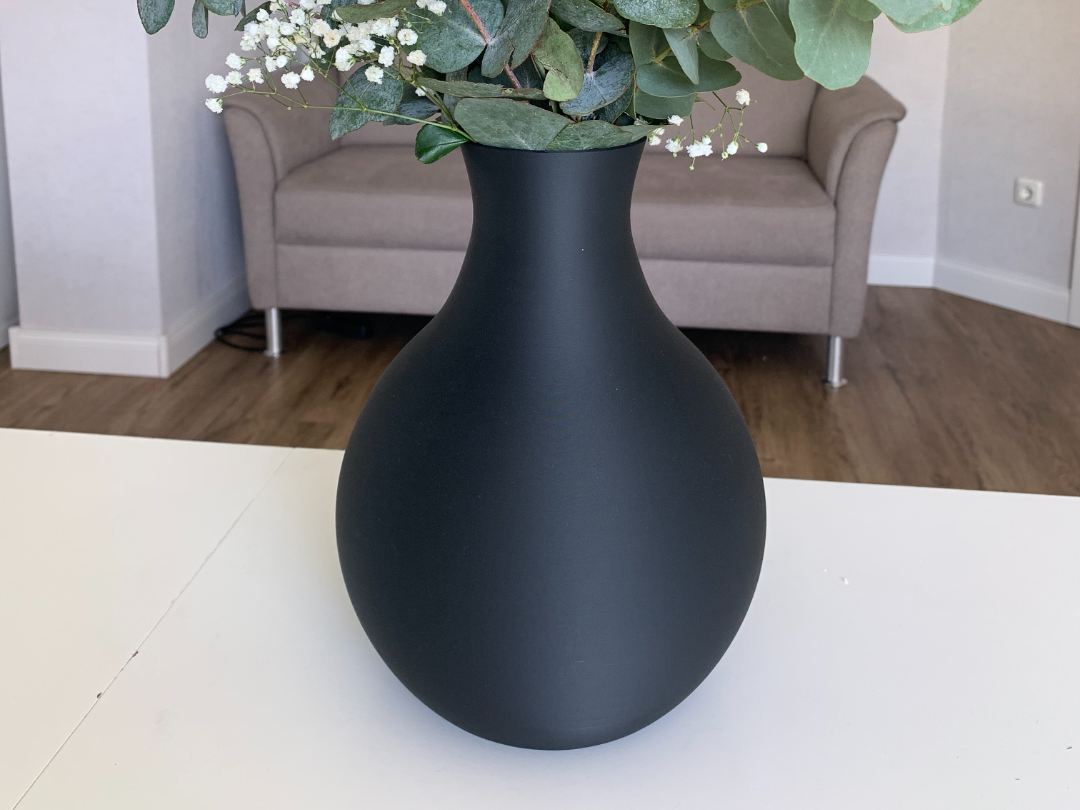 Große Runde Vase Glatt