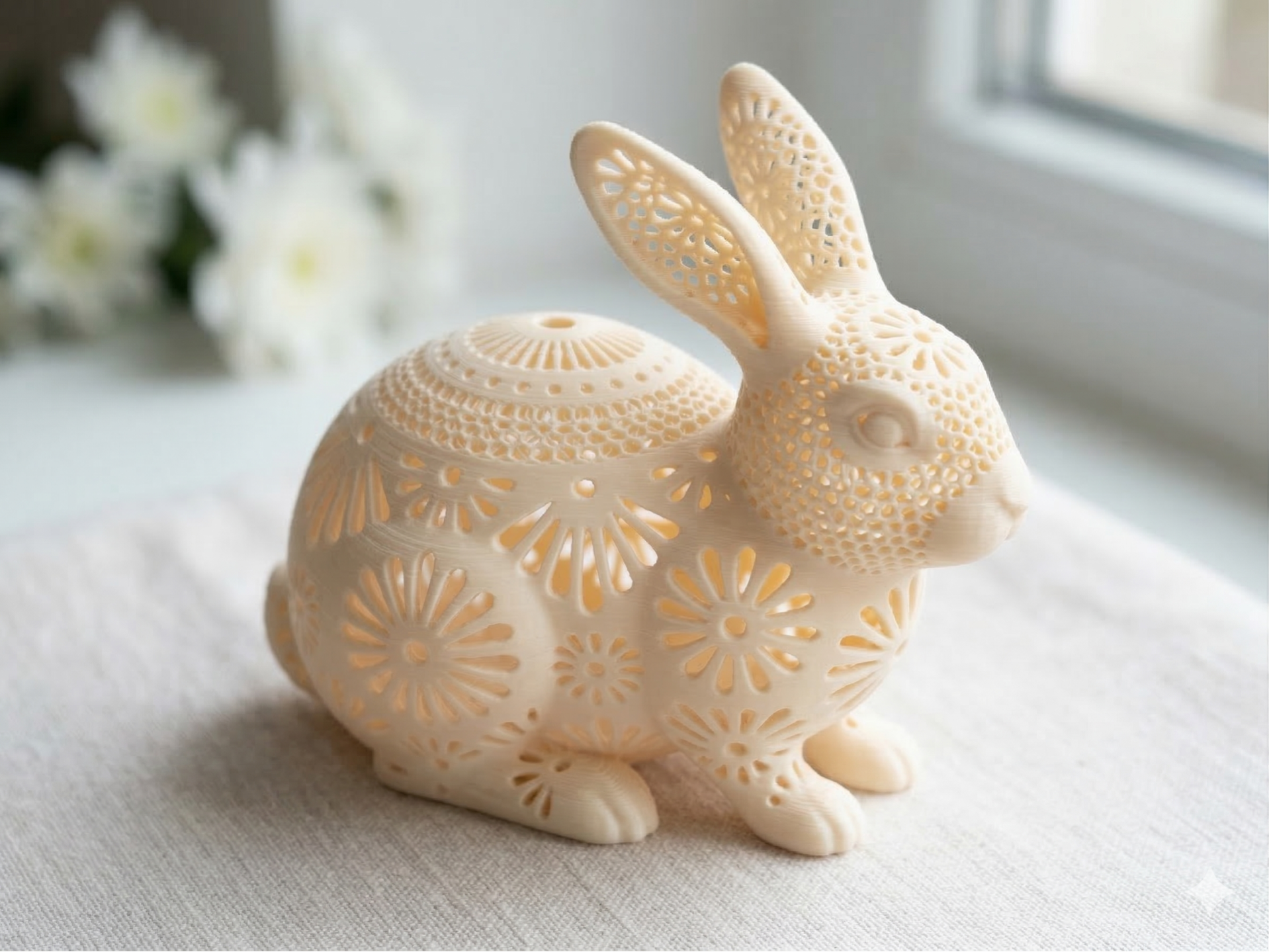 Coniglio di Pasqua decorato