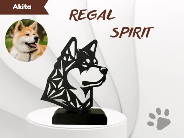 Silhouette de chien Akita