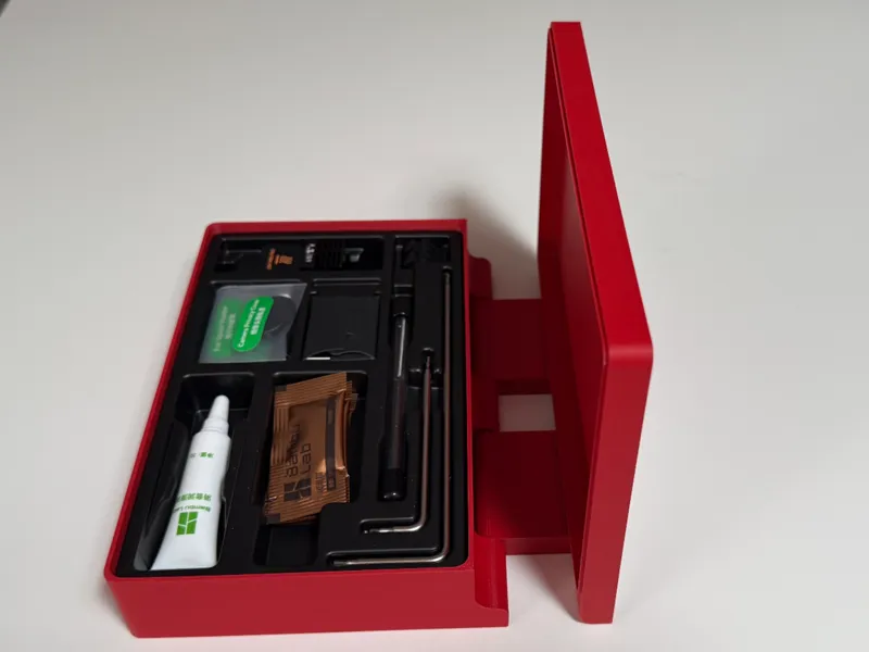 Bambu H2D Toolbox print in place - no supports