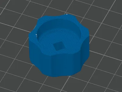 Toilet water tap knob