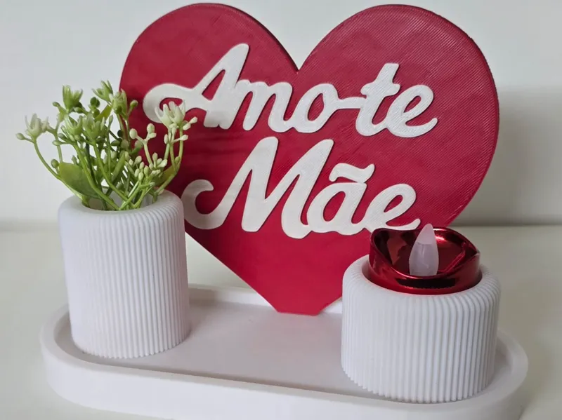 Base Para Mãe com vela led