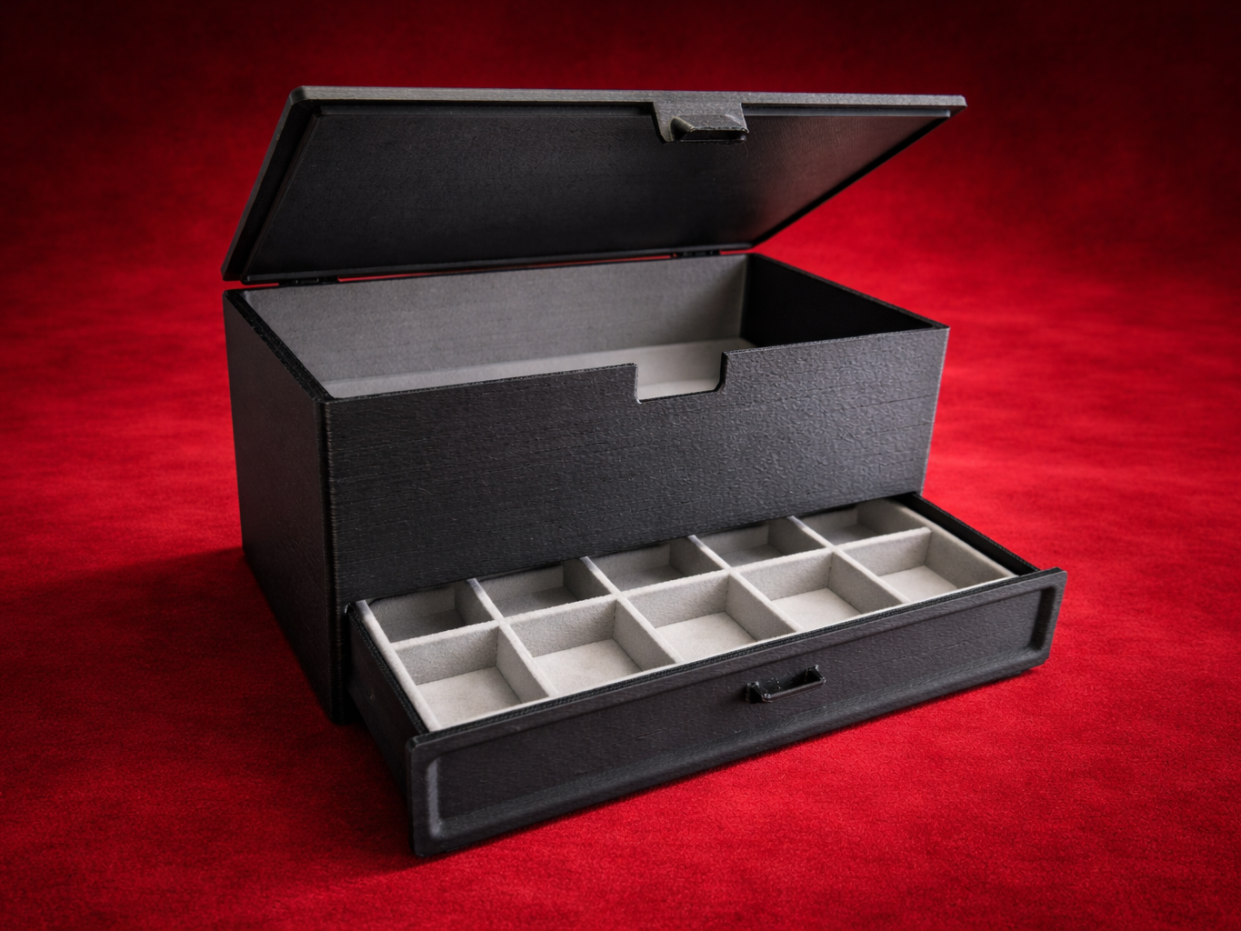 Jewelry Organizer Box for Velvet Tray Inserts