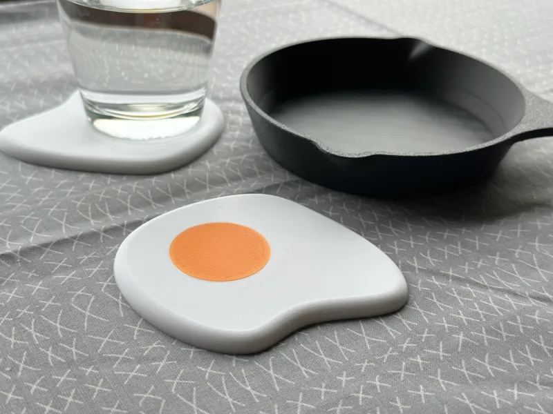 Fried Egg Coaster Set