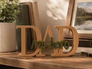 DAD MY HERO FATHERS DAY GIFT