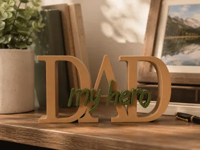 DAD MY HERO FATHERS DAY GIFT 