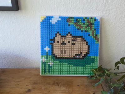 Pixel Art Cat Outside