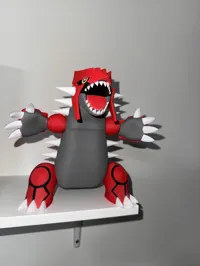 Groudon Fuzzy Skin (Peau Flou) 20cm / 0.16mm layer