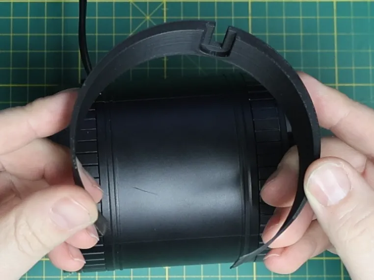 Lüfterring für 99mm Lüfter in HT110 Rohr