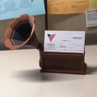 business card holder - no text one plate