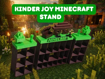 Minecraft stand kinder joy display