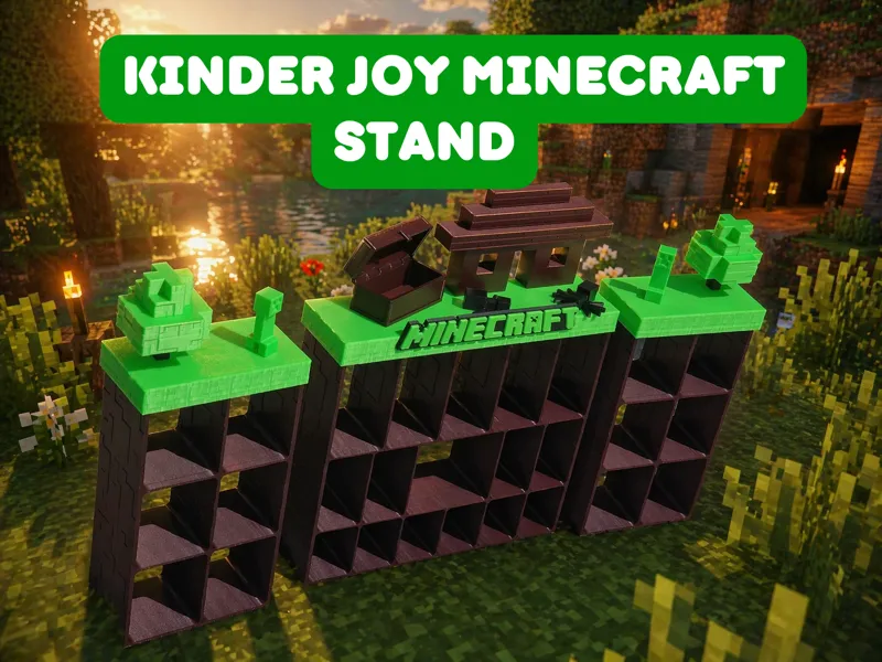 Minecraft stand kinder joy display