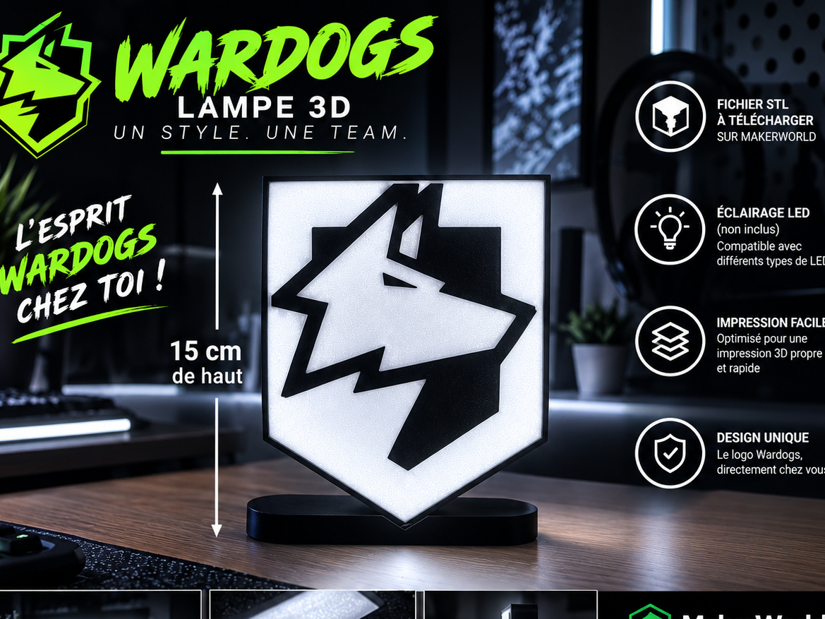 decorative lamp "Wardogs" 3D model