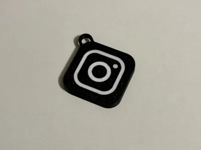 Instagram Keychain With NFC Tag