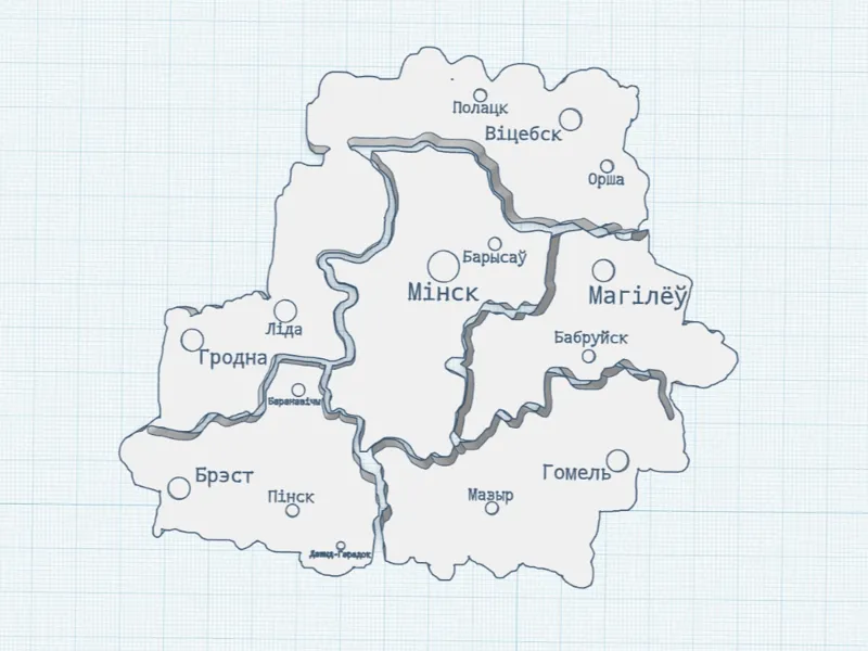 Map Belarus