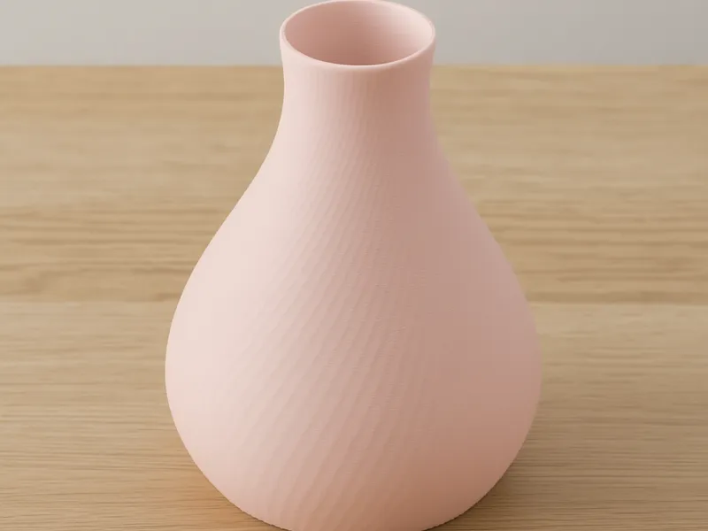 Whispered Curves: The Ribbed Serenity Vase