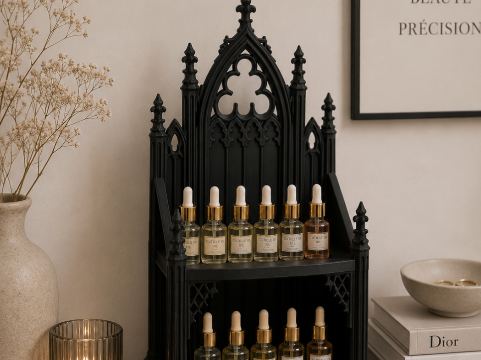 Gothic Essential Oil Display Shelf – Luxury 
