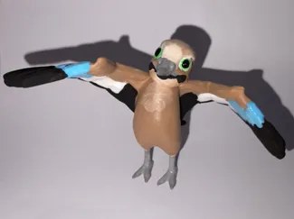 Silly bird figurine