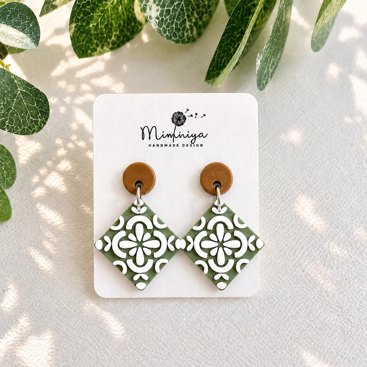 Tile Bloom Earrings view 2