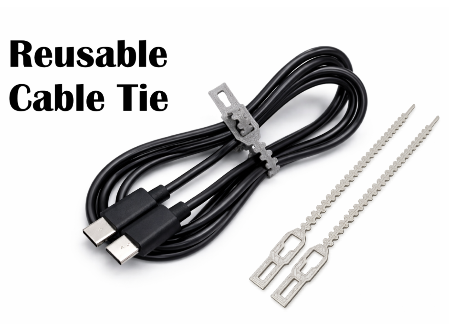 Miniatura 1 do modelo 3D Reusable Cable Tie