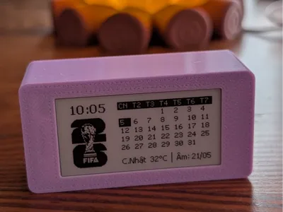 E-Ink Display Enclosure Box With 18650 Battery