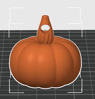 Pumpkin Keychain(or Earring if sized accordingly!)