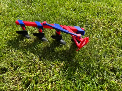 4 Furrow Plow 1:20 Scale