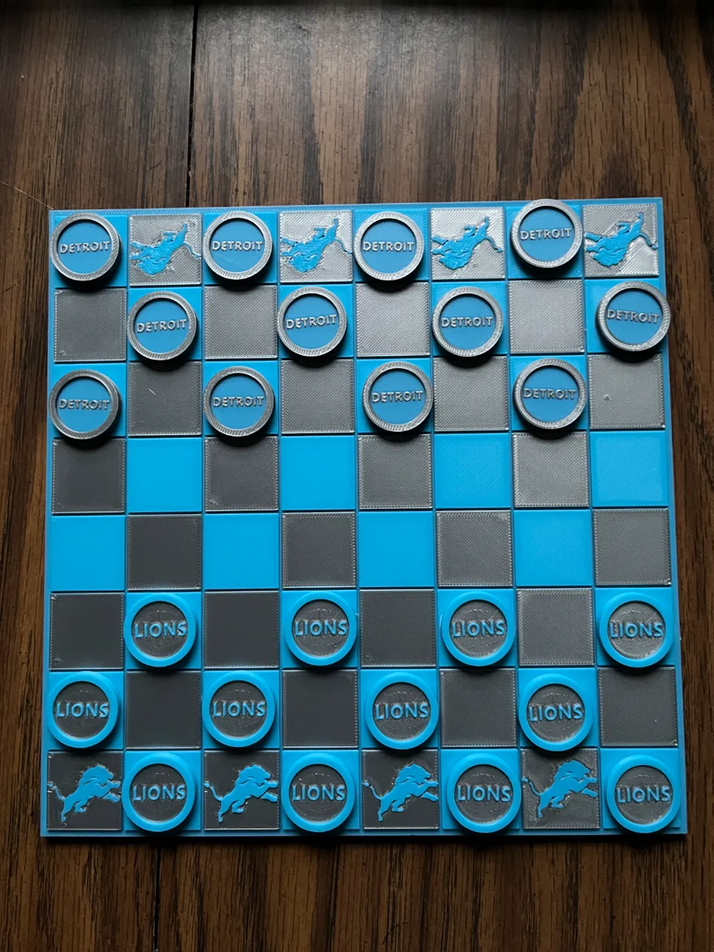 Detroit Lions Checkerboard Remixed by fnapier68 MakerWorld: Download ...