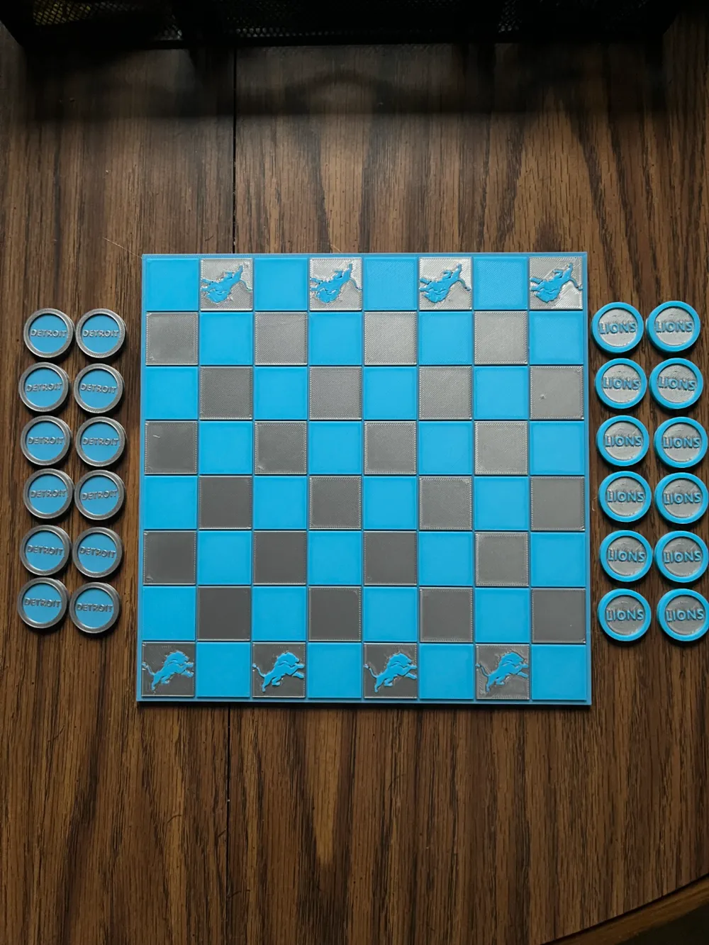 Detroit Lions Checkerboard Remixed by fnapier68 MakerWorld: Download ...