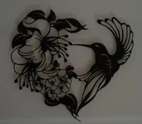 Déco murale colibri (art mural 2D) — photo 3